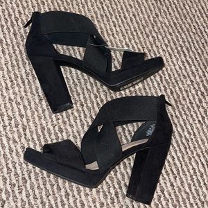 Black Block Heels